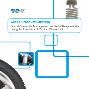 Global Product Strategy - International Council of Chemical