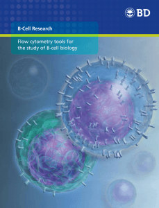 B-Cell Research: Flow cytometry tools for the study of B
