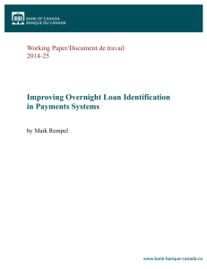 Improving Overnight Loan Identification in Payments Systems
