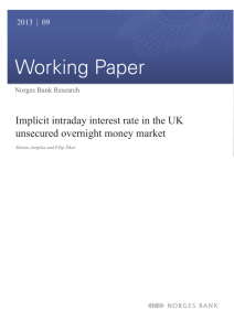 Implicit Intraday Interest Rate in the UK Unsecured Overnight Money