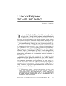 Historical Origins of the Cost-Push Fallacy
