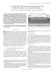 A single-chip cmos optical microspectrometer with light-to