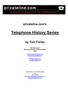 Telephone History Series