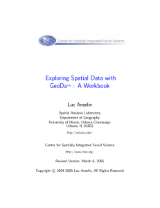 GeoDa workbook - Center for Spatially Integrated Social Science