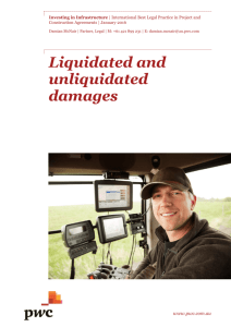 Liquidated and unliquidated damages