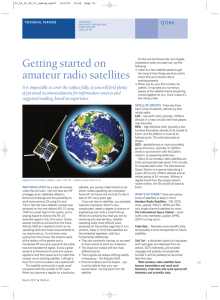 Getting started on amateur radio satellites