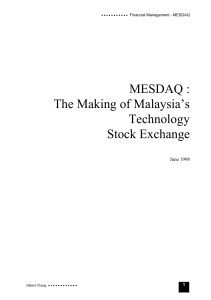 MESDAQ - MBAweb
