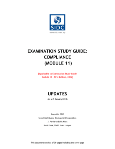 compliance (module 11)
