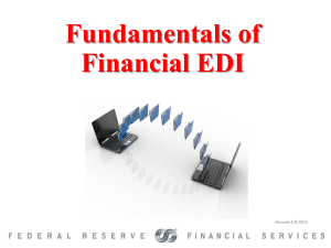 Fundamentals of Financial EDI