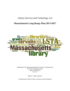 Library Services and Technology Act Massachusetts Long Range