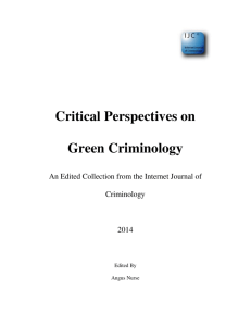 Critical Perspectives on Green Criminology