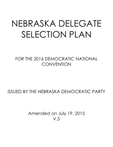 nebraska delegate selection plan