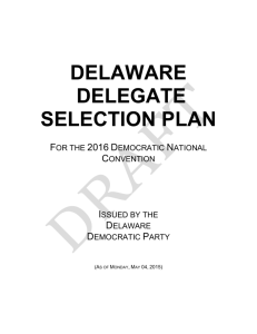 delaware delegate selection plan