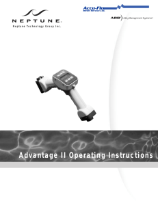 Advantage II Operating Instructions - Accu