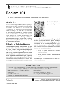 Racism 101 - Heights Christian Church