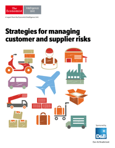 Strategies for managing customer and supplier risks