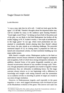Tragic Closure in Hamlet - Connotations: A Journal for Critical Debate