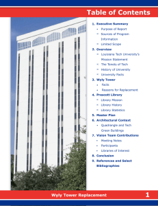 Wyly Tower Replacement Plan
