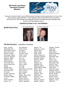 2013 Auto and Home Insurance Contest Winners