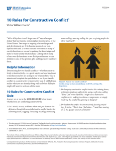 10 Rules for Constructive Conflict - EDIS
