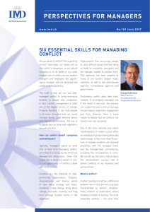 six essential skills for managing conflict