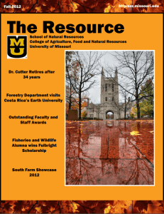 The Resource - School of Natural Resources