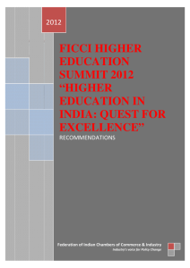 ficci higher education summit 2012 “higher education in india: quest