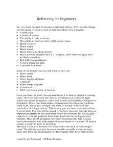 Refereeing for Beginners