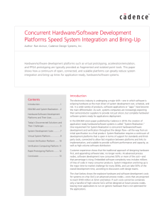 Concurrent Hardware/Software Development Platforms