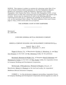 2009-699, Concord General Mutual Insurance Company v. Green