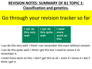 Revision PowerPoint B1 Topic 1 Foundation