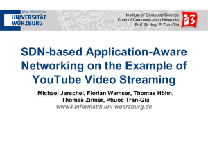 SDN-based Application-Aware Networking on the