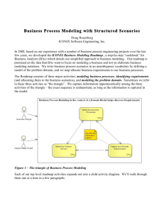 Business Process Modeling with Structured Scenarios