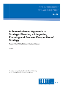 A Scenario-based Approach to Strategic Planning