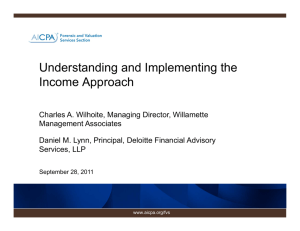 Understanding and Implementing the Income Approach