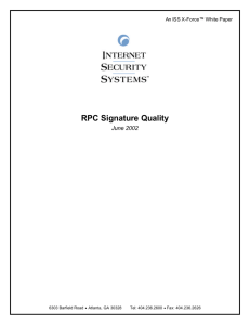 RPC Signature Quality - Find the right research based on topic