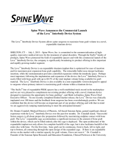 Spine Wave Announces the Commercial Launch