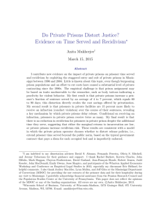 Do Private Prisons Distort Justice?