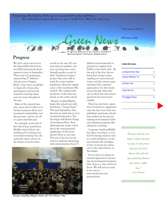 Green news V4 Issue 1 .pub - Virginia Beach City Public Schools