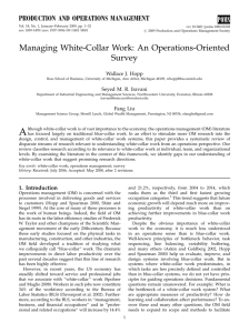 Managing White-Collar Work: An Operations