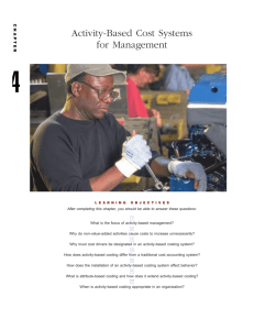 Activity-Based Cost Systems for Management - E-Book