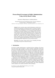 Process-Based Governance in Public Administrations Using Activity