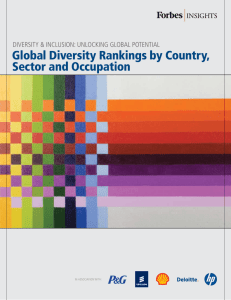 Global Diversity Rankings by Country, Sector and Occupation