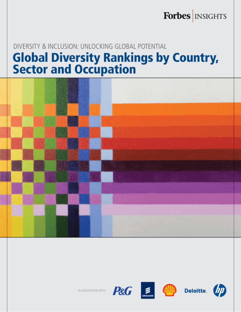 Global Diversity Rankings By Country Sector And Occupation
