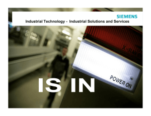 Industrial Technology - Industrial Solutions and Services