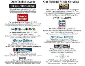 OpenTheBooks.com Our National Media Coverage