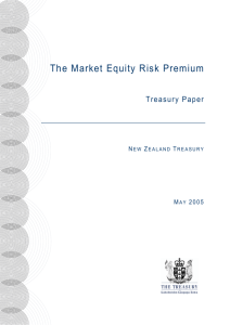 The Market Equity Risk Premium