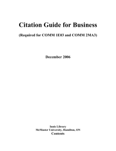 Citation Guide for Business