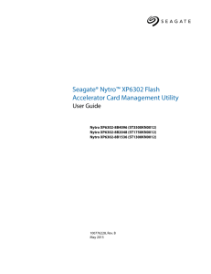Nytro XP6302 Flash Accelerator Card Management Utility