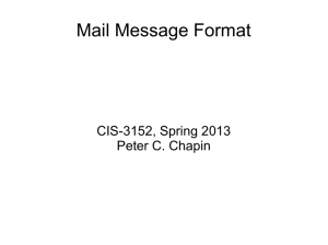 Mail Message Format